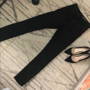 H&M black high-waisted Jeans worn